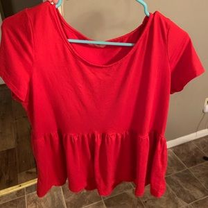Red blouse